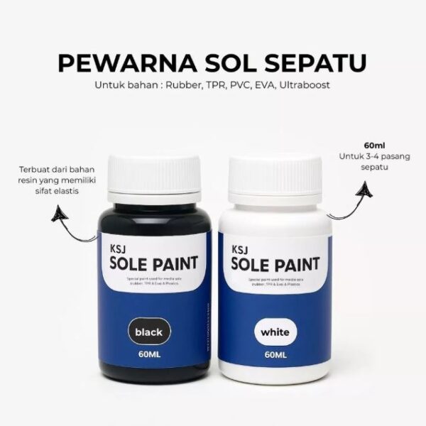 cat sol sepatu